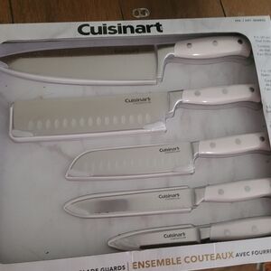 Cuisinart White Knife Set with Blade Guards